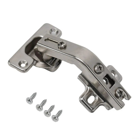 Cold Rolled Steel 135 Degree Cabinet Corner Hinge for kitchen cabinets and wardrobe doors with screws, concealed hinge detail