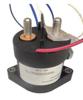 Glcp250Haana High Voltage DC Contactor Relay With 12V To 36V Coil 1000V Rating 250A top view showing terminals and wires.