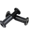 Stainless Steel 304 Beveled Hex Socket Head Locking Screws and Nuts Kit for Plywood Furniture Projects, Black