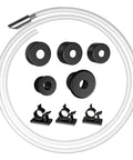 47 Inch Under Counter Sink Soap Dispenser Extension Tube Kit with Upgraded Metal Check Valve, tube and mounting clips