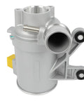 Slick And Heavy Duty Electric Water Pump Swap Out A2742000107 for Mercedes Benz C250 C300 E200 E250 Slk300 2013 to 2019, silver metal design.