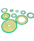 Various sizes of Ultra Slim Pcb Pancake Slip Ring With Straight Up Through Bore Layout for robotics and automation applications.