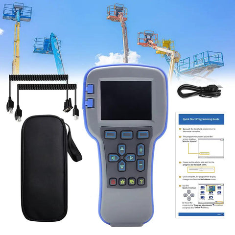 Universal Curtis Controller Handheld Programmer For Forklifts, Golf Carts, Pallet Jacks And AWP, with accessories