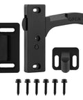 Heavy Duty Aluminum RV Screen Door Latch Replacement Kit With Right Handle For Camper Trailer Entry Door Includes Frame Catch Exterior Strike And 6 Washer Screws Beefed Up And Durable components