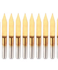 Precision 30 Degree Carbide PCB Engraving Bits With Sharp 0.2mm Tip V Groove Router Bit Set for detailed carving.