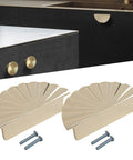 Gold Semicircular Cabinet Handle For Wardrobe, Drawer And Door Zinc Alloy Pull Knob, Luxury Home Furniture Hardware Upgrade