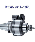 Top Shelf Pneumatic Spindle Speed Increaser For CNC Milling And Precision Lathe Operations BT50 Quick Swap Module shown from side with drill bit.