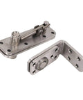180 Degree Concealed Door Hinge Set, Beefy Heavy Duty Stainless Steel Pivot Hinges, 600LBS Load Capacity, Hidden Door Hardware