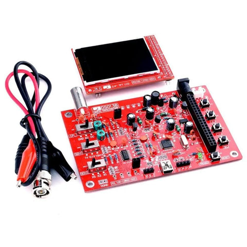DIY Digital Oscilloscope Module Kit With 2.4 Inch TFT Display For 0 To 200 KHz Range Hands On Education PCB Board For DSO138 Projects