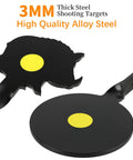 2 Pack Auto Reset Spinner Shooting Targets built tough from heavy duty steel for rugged all weather practice