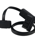 Must-Have OBD II 16 Pin Extension Cable With Switch, 0.6M 2Ft, 90 Degree Right Angle, showing connectors