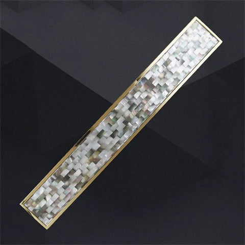 Boss Level European Stainless Steel Door Handle With Gold Shell Finish For Hotels And Karaoke Spots, Push And Pull Armrest Style, 25x80x1500mm