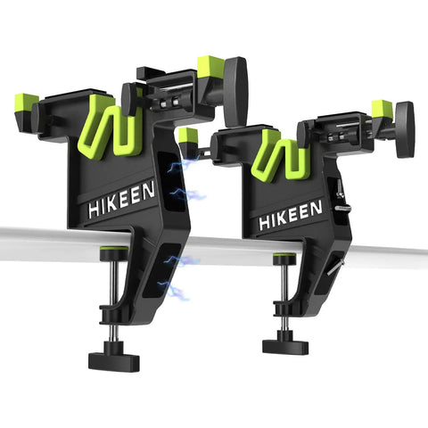 Heavy Duty Ski Snowboard Vise Set For Tuning And Waxing, 2-piece with adjustable grips, non-slip rubber pads, and aluminum alloy clamps