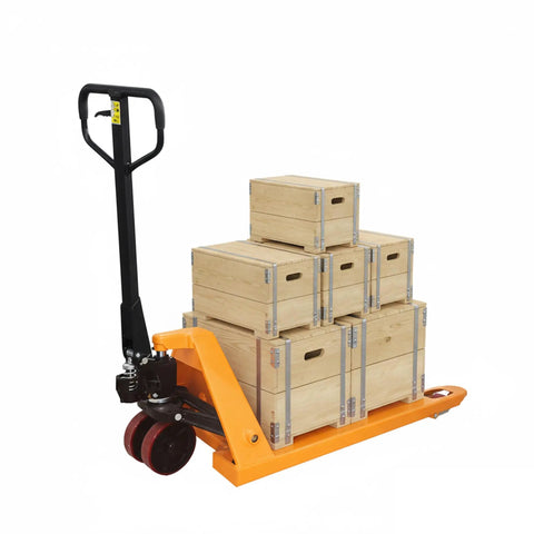 Heavy Duty Manual Pallet Jack Truck Cutting Through The Warehouse Hustle Hauling 6600 Lbs On Dual Pu Wheels Built Different For Smooth Moves And A Whole Lot Less Back Breaking Grunt Work
