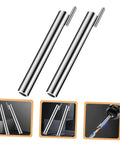 Straight Shooter 2 Piece Electrician Wire Twisting Tools Automatic Wire Stripper For Power Drill, carbon steel, compact design.