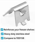 30 Pack Heavy Duty Commercial Freezer Shelf Clips That Fit True And Other Commercial Refrigerators Stainless Steel Model 7122