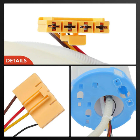 High Octane Electric Fuel Pump Module Assembly For Porsche Cayenne 2011 To 2018 connector details with wiring harness and fittings.