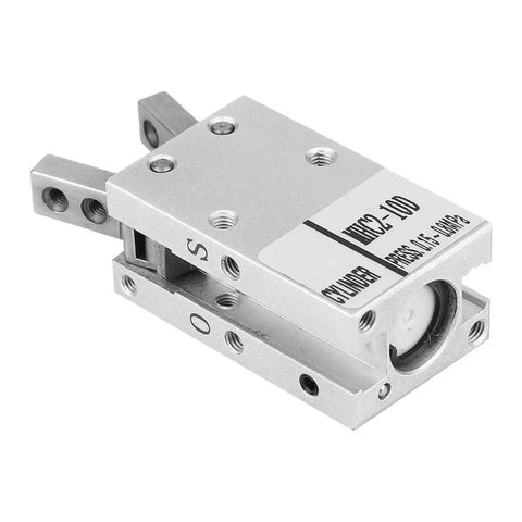 Parallel Style Pneumatic Gripper Finger Cylinder For Industrial Automation MHC2-10D 16D, aluminum, side view
