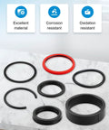 Hydraulic Seal Kit For Front End Loader Bucket Cylinders With Cylinder Head Replacement Fits 7108 And 7308 Series Loaders Includes Cylinder Head For Heavy Duty Rugged Beefed Up 1320 1520 1720 1920 Style Manure Fork Buckets, seal rings