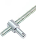 Adjustable Throttle Linkage Kit and Accelerator Rod for 1967 1969 Camaro, 14.88-inch galvanized steel rod with white zinc plating