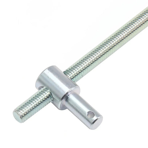 Adjustable Throttle Linkage Kit and Accelerator Rod for 1967 1969 Camaro, 14.88-inch galvanized steel rod with white zinc plating