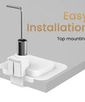 Top mount installation detail of Badass Heavy Duty Monitor Arm With Vesa Desk Mount For Screens Up To 45 Inches Supporting 44 Pounds.
