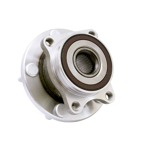 Front view of Front Wheel Bearing Hub Assembly Set Of 2 For Subaru Legacy 2015 To 2020 Outback 2015 To 2020 Impreza