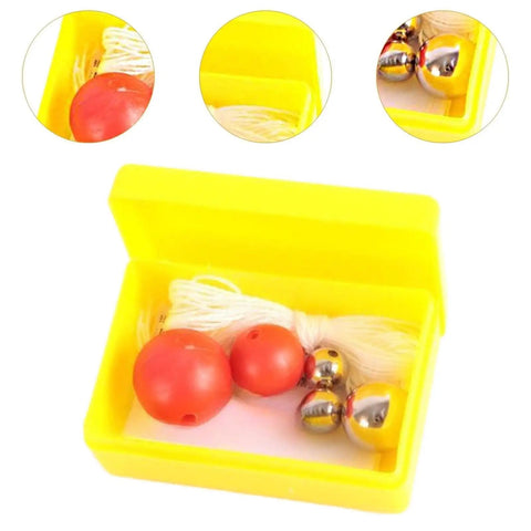 Hands On Pendulum Science Kit For Kids And Students Kid Friendly Diy Physics Experiments Classroom Teaching Aids Portable Physics Lab Device For School Projects And Home Learning kit with red and metal balls in yellow box
