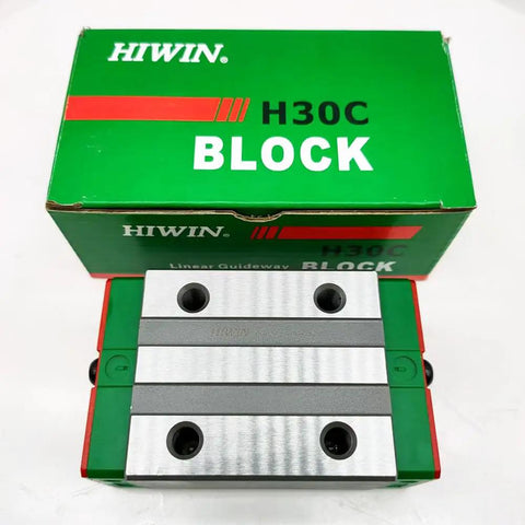 HGH30 Linear Block and Carriage Set With HGH30CA Rail For CNC Machines, Beefy High Speed And Heavy Load, Rock Solid Rigidity, Precise Motion System, Custom Length Cuts Available, Durable Linear Guide For Precision Grinding. HIWIN H30C block in box