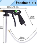 Top Tier Truck Undercoating Spray Guns Offer Heavy Duty Auto Body Sprayer Gear, dimensions shown for optimal use and handling.