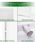 Heavy Duty 12X12 Inch Metal Access Panel With Secure Key Lock Slick Flush Mount For Drywall And Ceilings Thicken 1mm Galvanized Steel close-up of aluminum alloy frame, galvanized steel, high strength welding, easy disassembly.