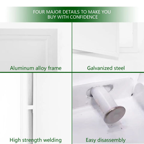 Heavy Duty 12X12 Inch Metal Access Panel With Secure Key Lock Slick Flush Mount For Drywall And Ceilings Thicken 1mm Galvanized Steel close-up of aluminum alloy frame, galvanized steel, high strength welding, easy disassembly.