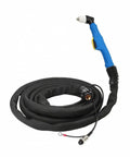 Workhorse Metal Cutting Torch Assembly With Thick Fireproof Leather Sleeve And Eight Meter Copper Cord, detailed hose setup.