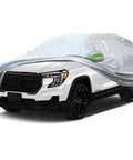 Universal 6 Layer Car Cover For SUVs Up To 190 Inches, All Weather Waterproof Sun Shield UV Proof with reflective strips on SUV