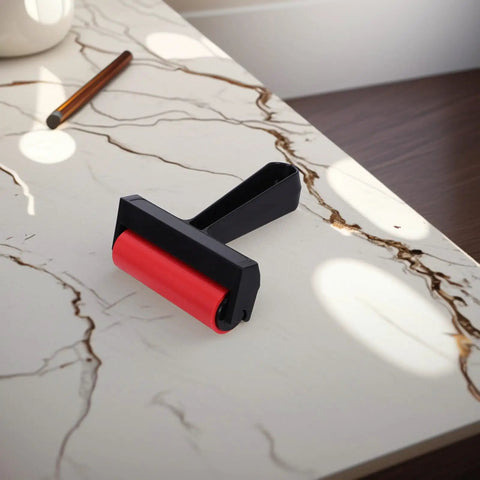 Solid Grip Rubber Paint Roller For Printmaking And Classroom Art Projects sporting a clean minimalist frame on a table.