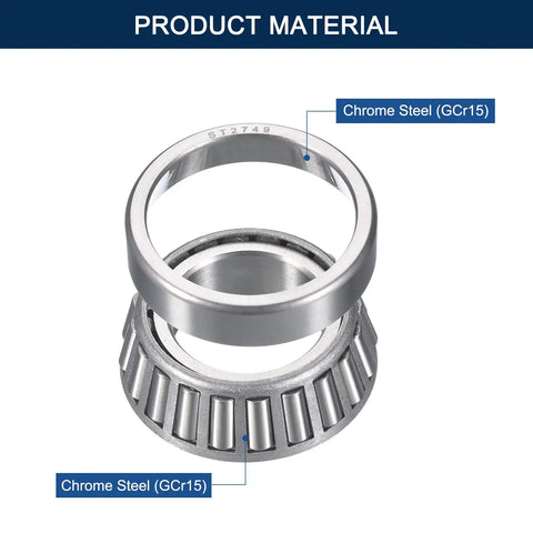 Beefy Heavy Duty Tapered Roller Bearing Cone And Cup Set With 1.0625 Inch Bore, chrome steel construction material details