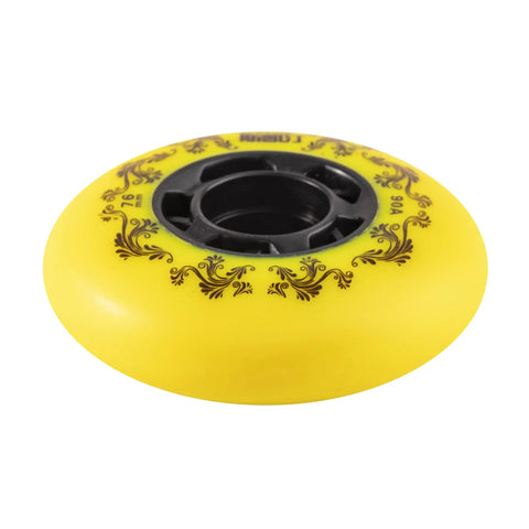 4 Pack Inline Skate Wheels Outdoor 72mm 76mm 80mm 90A Freestyle Durable Replacement Wheels For Roller Hockey Skates No Bearings