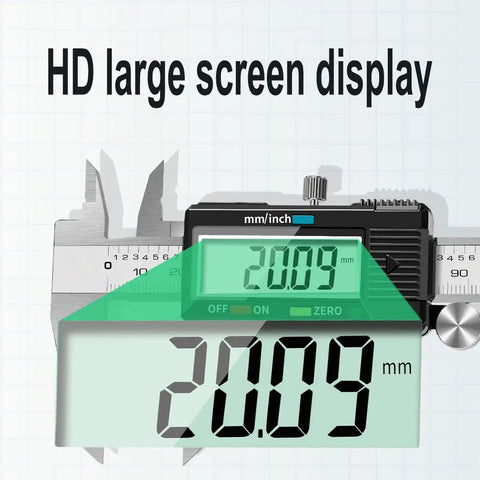 Stainless Steel Caliper Tool With Digital Readout 0 To 6 Inch 0 To 150 MM Big LCD Screen Quick Inch And Millimeter Conversion