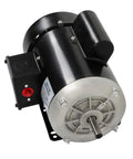 1HP 56 Frame Electric Motor 115V 230V Single Phase Farm Duty CW CCW 1725 RPM Five Eighths Inch Shaft Diameter High Torque For Equipment Ideal For Belt Sander Grinder Drill Press And Other Farm Shop Machines black motor