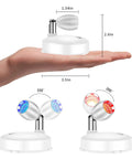RGB Spotlight Battery Operated Accent Lights With Remote Dimmable Picture Light Rotatable Head For Painting Artwork Closet 2 Pack RGBW