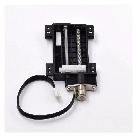 30mm Stroke Linear Actuator With 2 Phase 4 Wire Planetary Gear Stepper Motor for precision 6mm travel and electronic starter, top view.