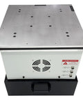 Triple Axis Vibration Test Bench With 132 Lb Load Capacity One To Four Hundred Hz Variable Frequency Vibrometer Analyzer One Point Five KW Motor, front view of steel test table