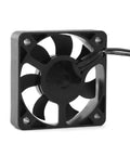 RC Car Cooling Fan Heatsink Set 25mm High Speed Beefed Up 28000RPM ESC Fan, black with connector cable, angled view