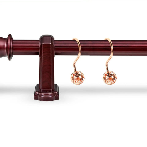 Rose Gold Shower Curtain Hooks 12 Pack Half Round Metal Hangers For Bathroom Rods Glide Smoothly And Look Sharp Decorative Curtain Hooks