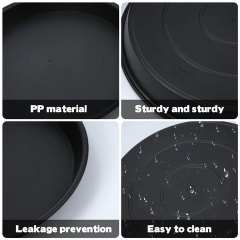 Close-up views of Three Size Round Stepping Stone Molds For Concrete Or Garden Path DIY Outdoor Walkway Kit in various sizes.
