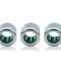Set Of 3 One Way Needle Roller Bearings HF081412 With 8mm Bore, 14mm OD, 12mm Width In 304 Stainless Drawn Cup With GCr15 Rollers Clutch