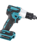 Brushless Electric Riveter With Anti Slip Handle LED Light Automatic Rivet Nut Machine Kit Featuring 3 Riveter Heads And Pro Grade Adjustable Speed With Forward Reverse Switch, side view