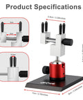 Handy Mini Vise Table Top Clamp For DIY Projects, Portable Jewelry Bench Vise In Aluminum Alloy showing specifications