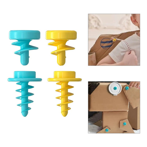 Game Changer Pack Of 200 Educational Construction Screws Set For Kids And Teens Building Kit, showcasing blue and yellow screws.
