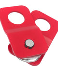 Heavy Duty Snatch Block Winch Pulley 8000 LBS Recovery Kit For Trucks ATV SUV UTV Off Road Towing With Synthetic Rope And Steel Cable 4 Ton Capacity Ready For Hardcore Recovery Situations, red steel pulley